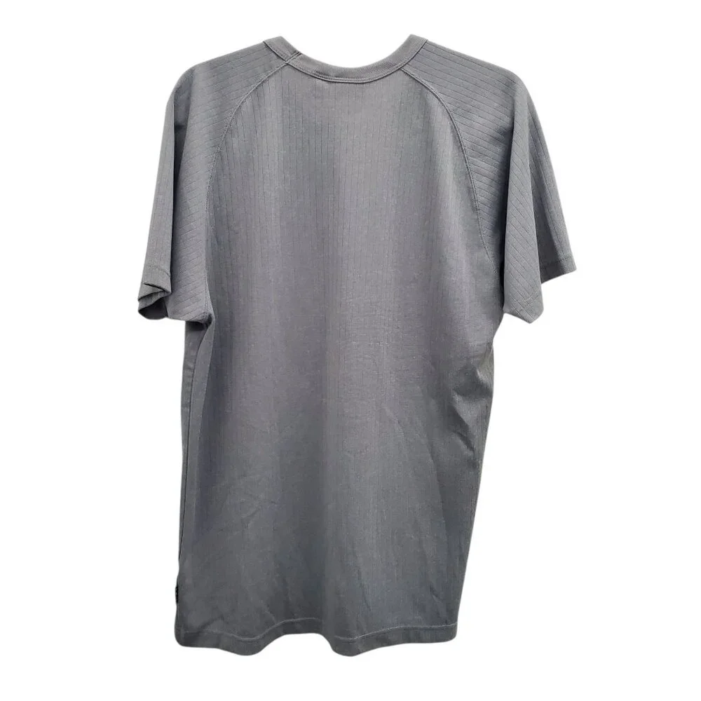 Guess Jeans Men's Vintage 90s Gray Ribbed Knit Crew Neck Short Sleeve Tee Sz XXL - Picture 5 of 5